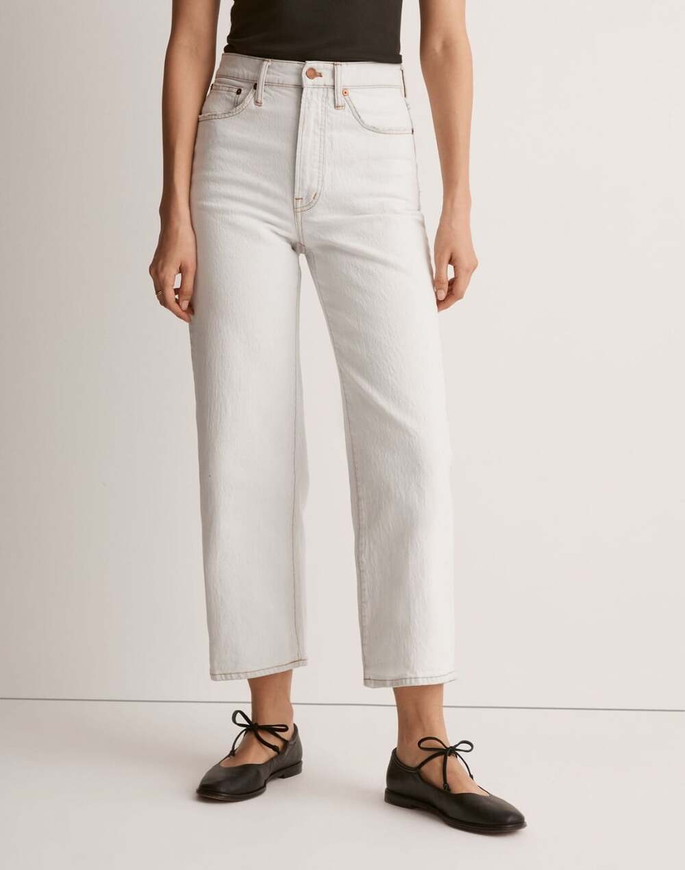 Madewell Perfect Vintage Wide-Leg Crop Size 28 in Edmunds Light Blue Wash Jeans